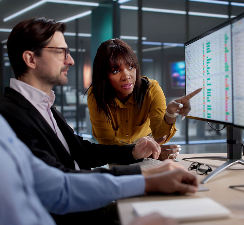 ABW Medical career opportunities woman pointing at screen