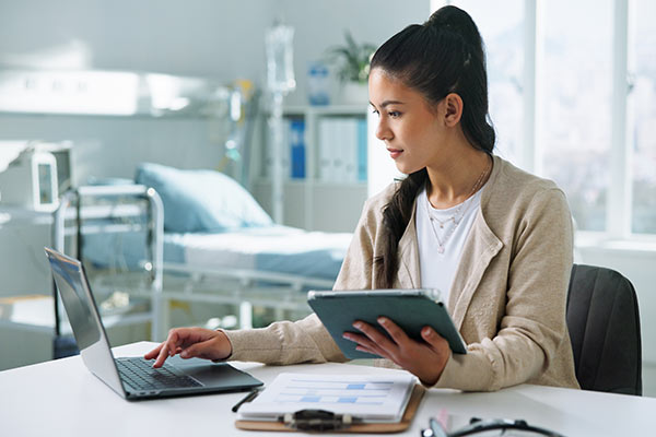 ABW Medical privia health centers medical admin at computer