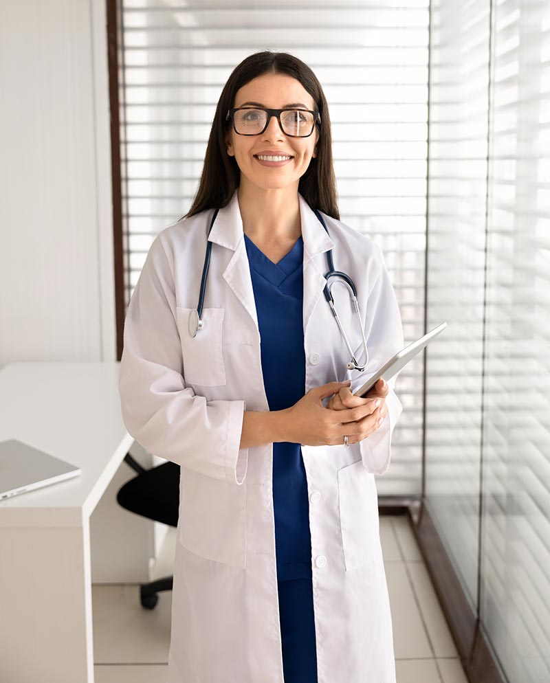 ABW Medical privia health centers female doctor with tablet